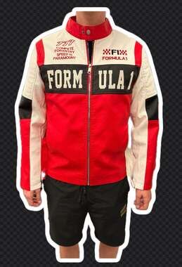 CCC Racing Jacket Formula 1 Red White Black Men's Size S